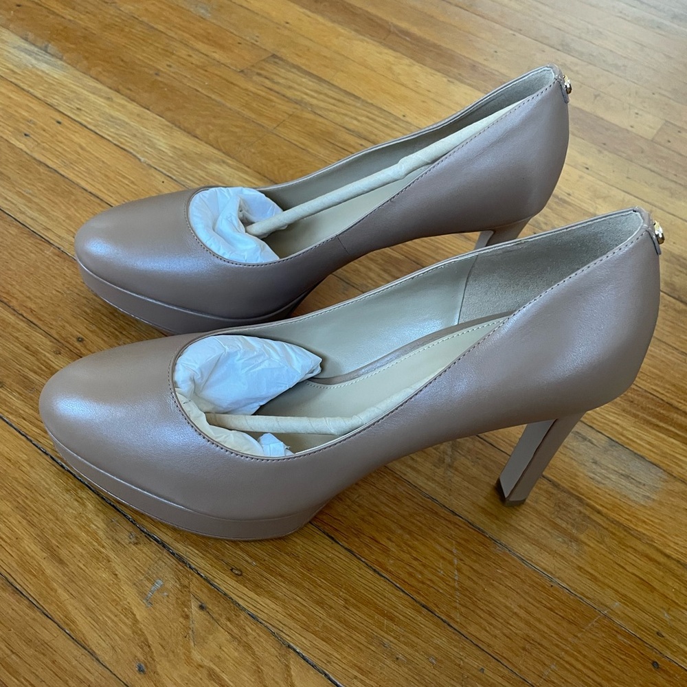 Michael Kors Tan Platform Heels